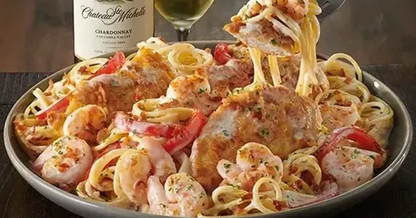 Olive Garden Chicken & Shrimp Carbonara