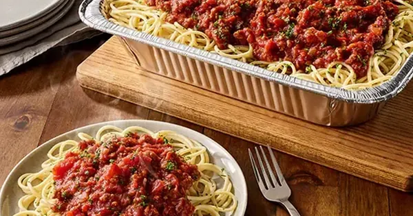 Olive Garden Spaghetti with Meat Sauce Pan