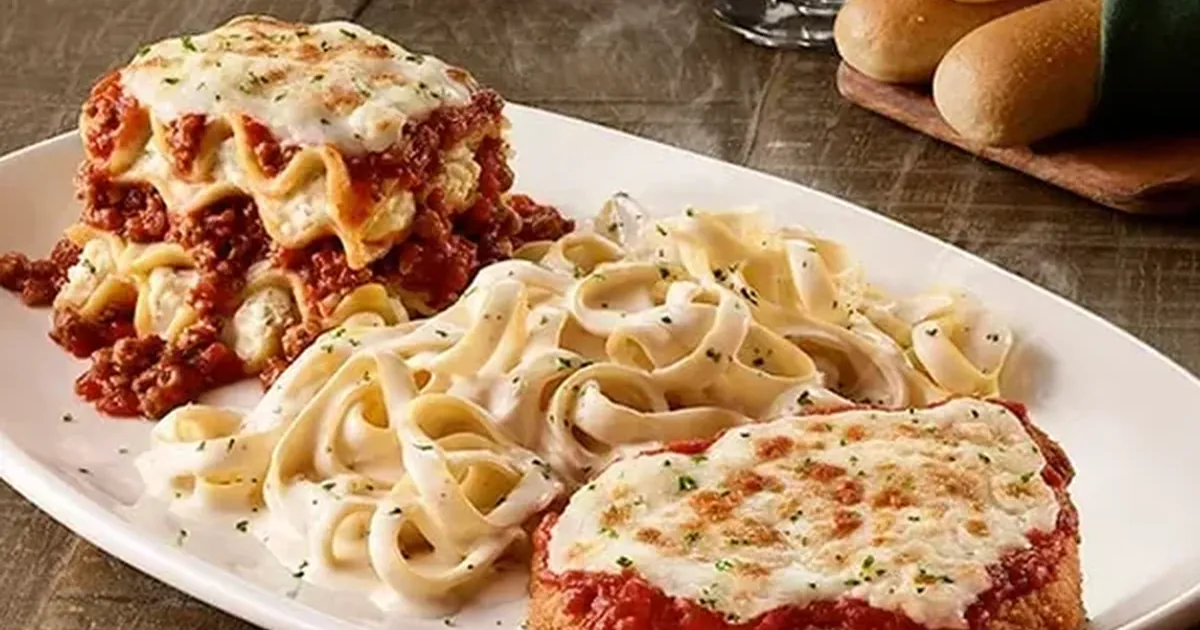 Olive Garden Tour of Italy plate